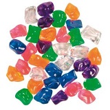 Разноцветные прозрачные камни для аквариума(36 шт/набор) 8947 8947