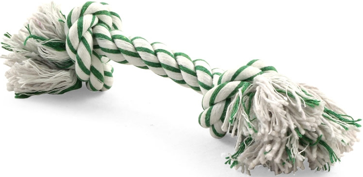 Игрушка AROMA для собак "Веревка с ментолом, 2 узла", 150мм