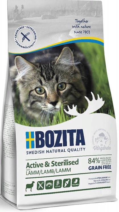 Bozita Active & Sterilized GRAIN FREE корм д/домашних и стерилиз. кошек