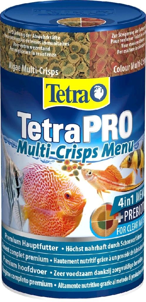 TetraPro Menu Multi-Crisps Корм для всех видов рыб 250мл, 4 вида чипсов