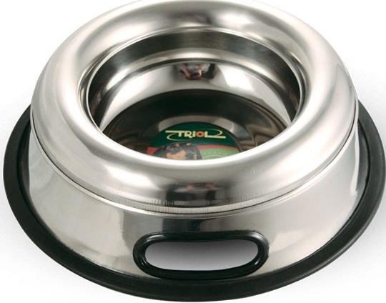 1581 Миска-непроливайка металлическая на резинке, 1,80л 