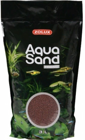 Золюкс Грунт для аквариума Aquasand Cocoa Brown коричневый 3л., 4,7кг