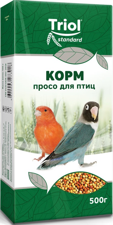 Корм Тriol Standard для птиц "Просо", 500г