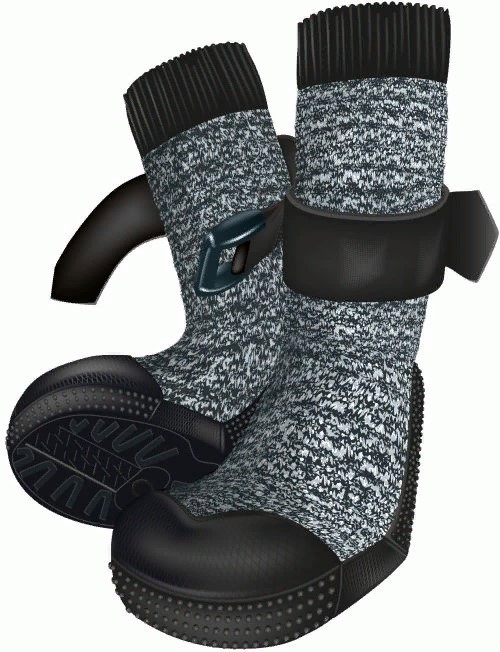 Защитные носки для лап Walker, S–M, 2 шт., пёстрый чёрный/чёрный 5*17см