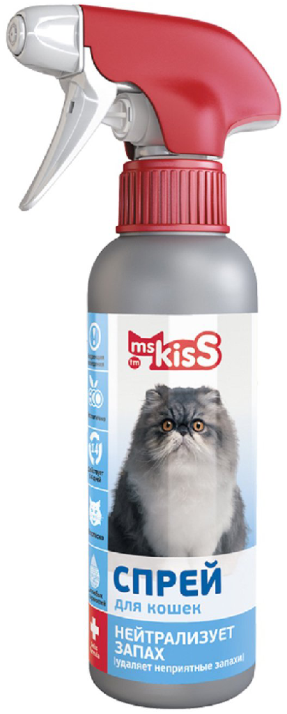 Мисс Кисс Спрей для кошек "Нейтрализует запах" 200мл