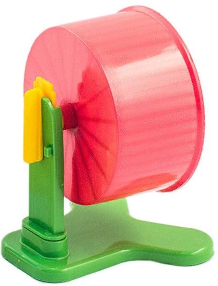 Колесо д/грызунов "Дарелл" 90 полузакрытое, с подставкой (полипропилен)