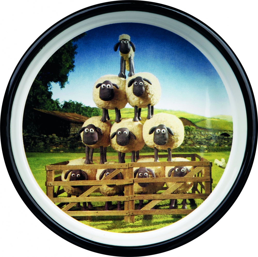 Миска керамическая Shaun the Sheep, 0.3 л, ⌀12 см, коричневая	
