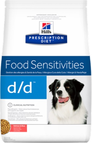 Хиллс d/d корм для собак при аллергиях лосось/рис