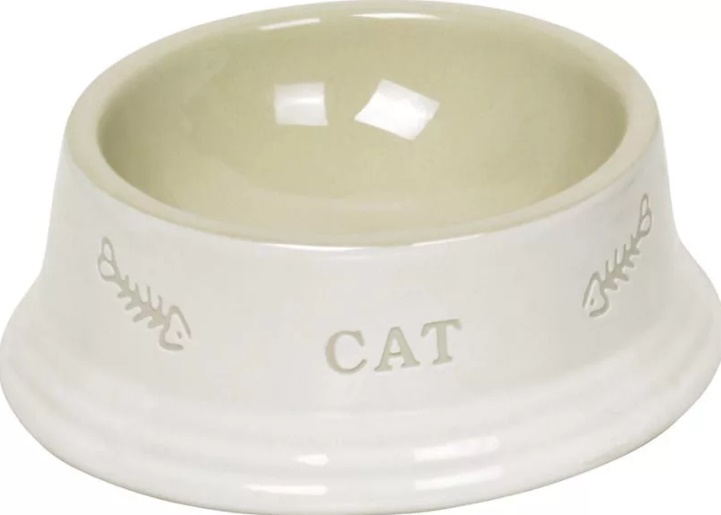 Миска керамическая белая CAT 0,14л
