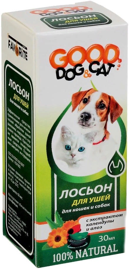 Good Dog&Cat Лосьон для УШЕЙ для Кошек и Собак 30мл