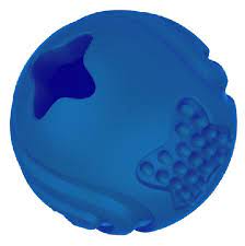 Игрушка Mr.Kranch для собак Мяч 6,5см синий с ароматом курицы