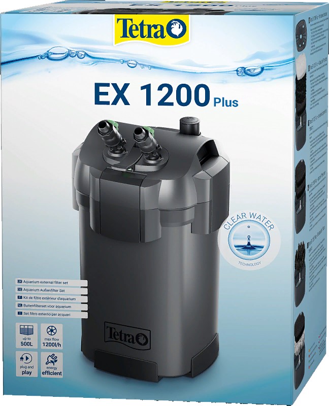Tetra EX 1200 Plus Внешний фильтр д/аквариумов 1200л/ч до 500л