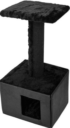 Домик -когтеточка 4-х уровненвый угловой с гамаком джут. 8204д 8204д