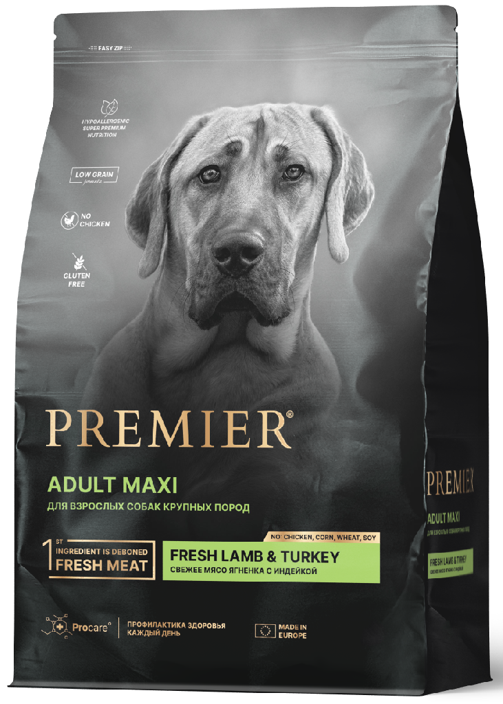 Premier для собак крупных пород Ягненок с индейкой*
