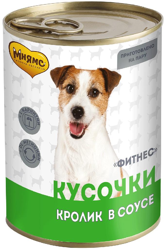 Мнямс кусочки д/соб. кролик в соусе ФИТНЕС 400г