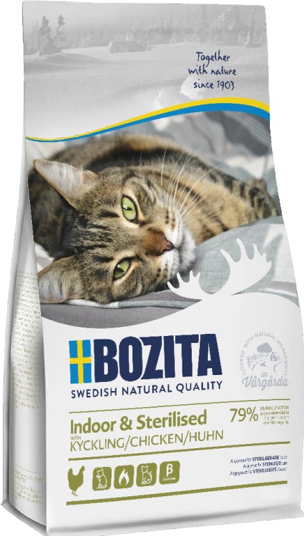 BOZITA Indoor & Sterilised, сухой корм для домашних и стерилизованных кошек