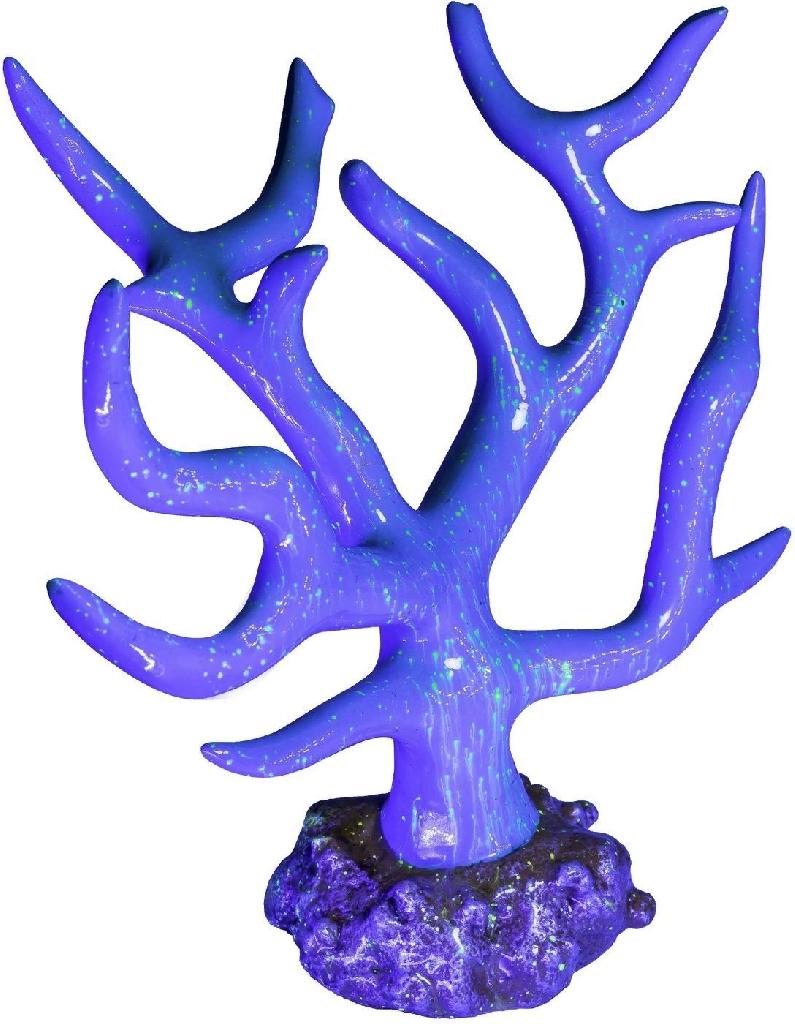 Декорация GloFish флуоресцирующая Коралл голубой 4.5*4.5*13см