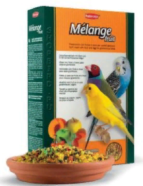 PADOVAN Melange Fruit Корм для декоративных птиц дополнительный с фруктами и яйцом 300г