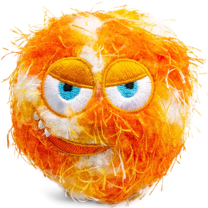 Игрушка GiGwi д/собак Grazy Ball Мяч с пищалкой оранжевый 7см
