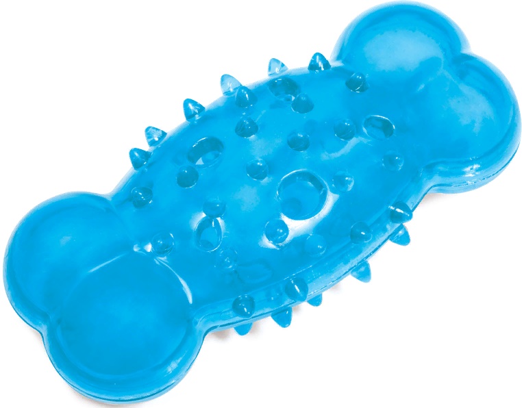 Игрушка для собак из термопласт.резины "Косточка шипованная с отверстиями", 135мм