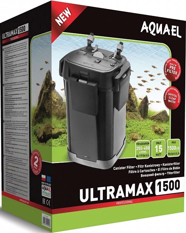 Фильтр внешний AQUAEL ULTRAMAX 1500, 1500 л/ч., 250-400л
