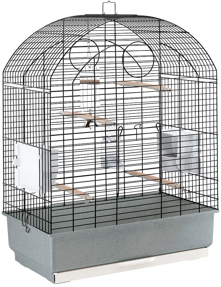 Клетка для птиц VIOLA (черная) 59*33*80см