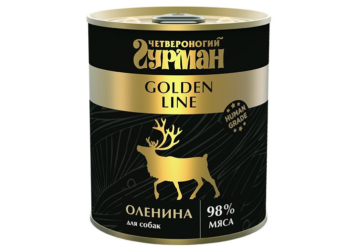Голден Оленина натуральная в желе для собак 340г