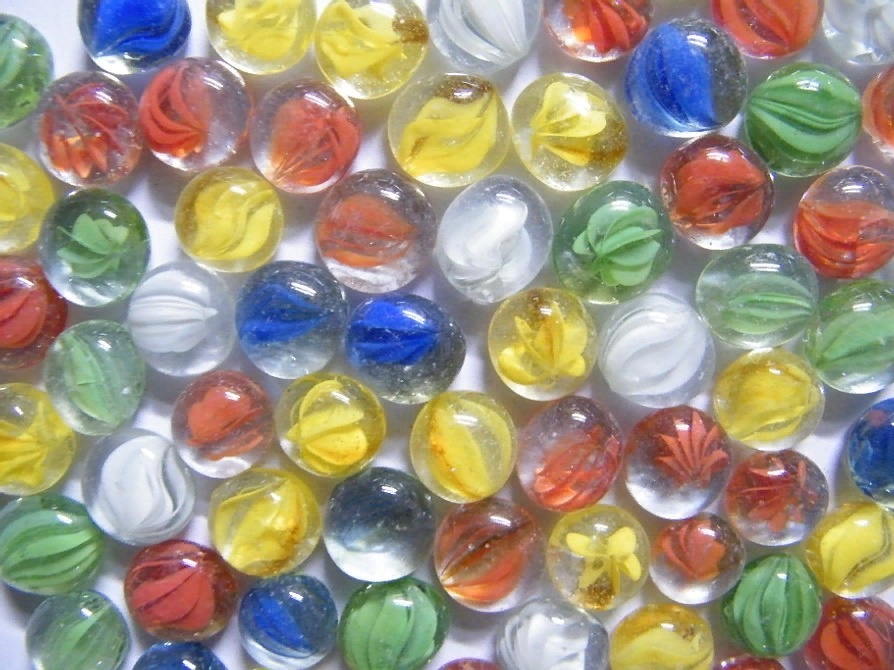 Стеклянные шарики для декора 300г. (в сеточке) (KL0109)