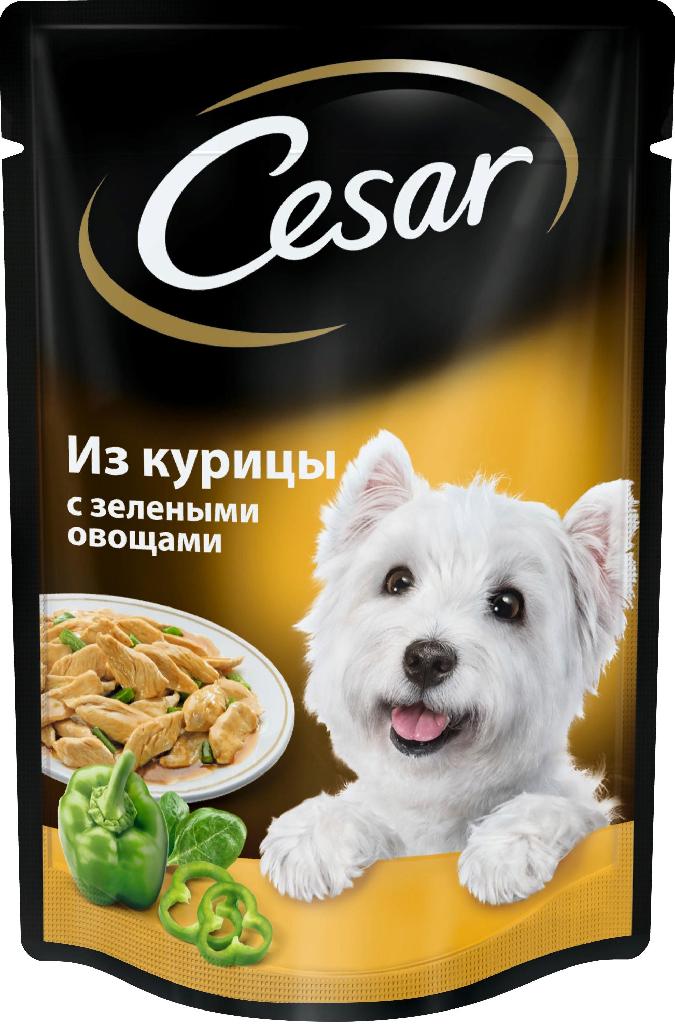 Cesar пауч д/с курица с овощами 85г