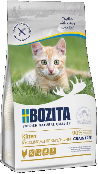 Bozita Kitten GRAIN FREE корм д/котят, беременных и кормящих кошек