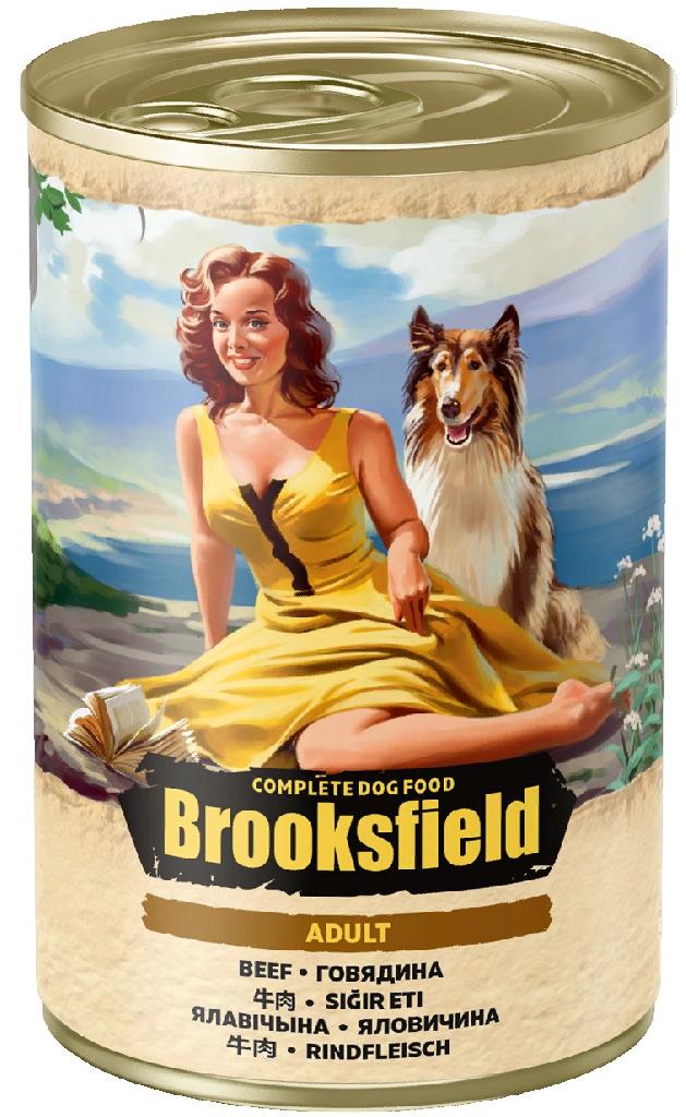 BROOKSFIELD Adult Dog конс. для собак Говядина с рисом 400г