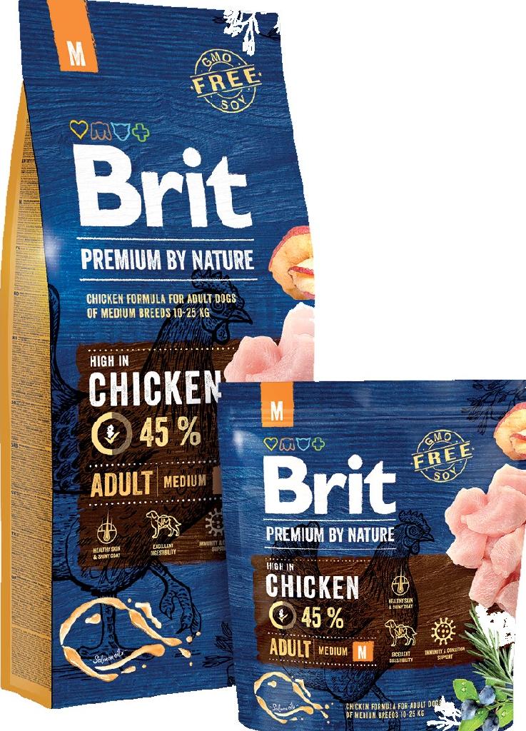 Brit Premium by Nature Adult M корм для собак средних пород