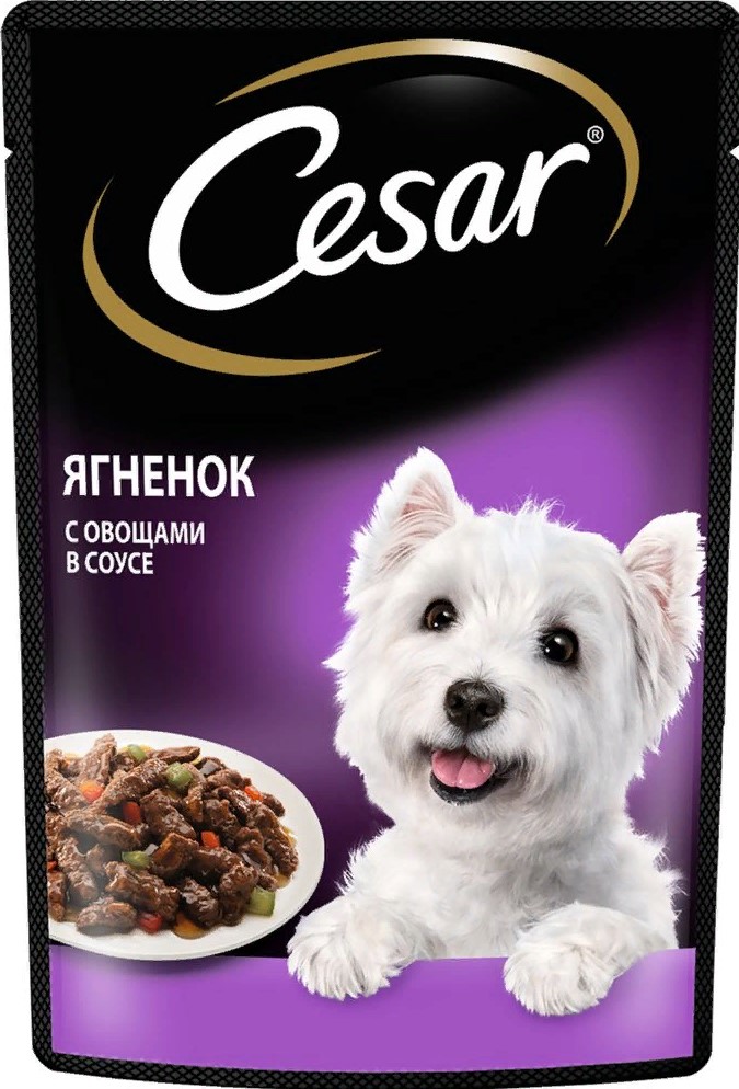 Cesar пауч д/с ягненок с овощами 85г