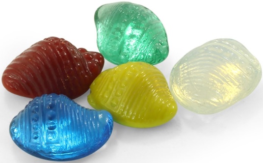 Грунт 60103A стеклянный "Ракушка", 6шт, 35-40мм, Laguna