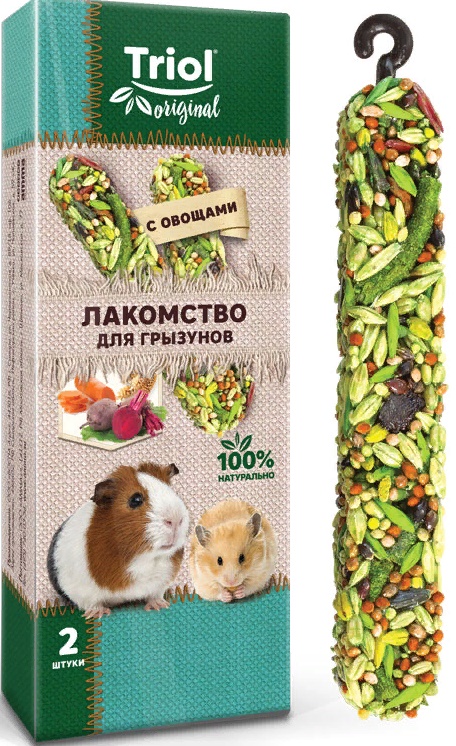 Лакомство Original для грызунов с овощами (уп.2шт.), 50г