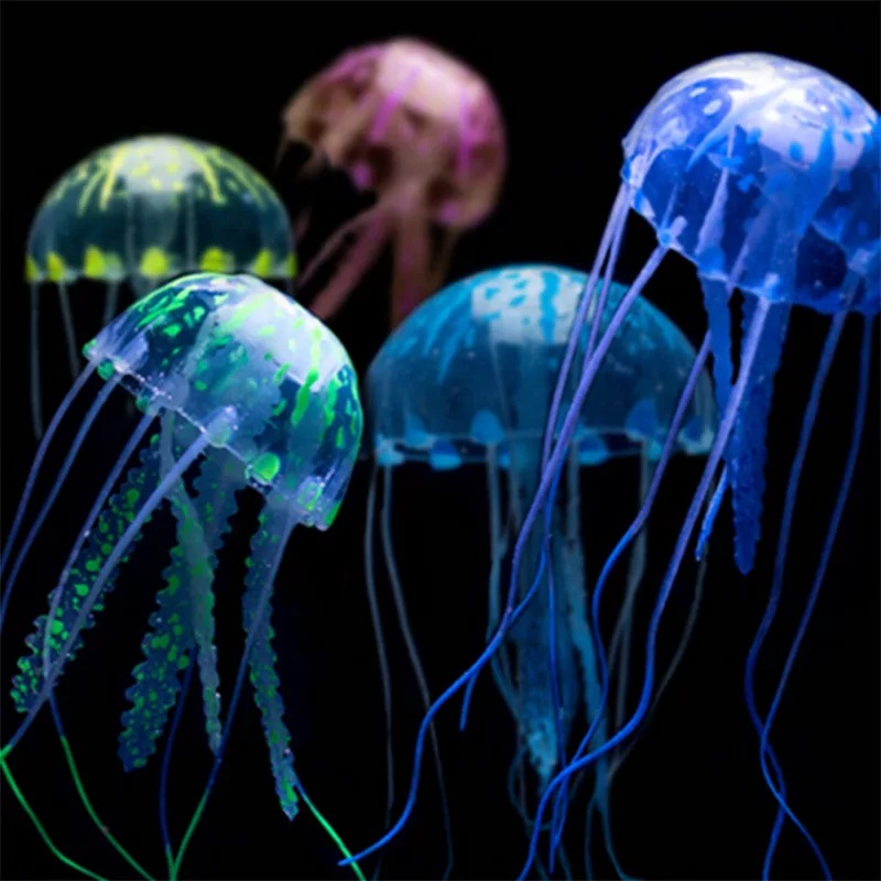 Аквадекор Медуза светящаяся 5*15см
