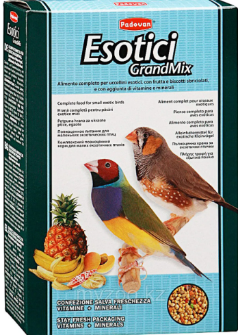 PADOVAN Grandmix Exotici Корм для экзотических птиц 400г