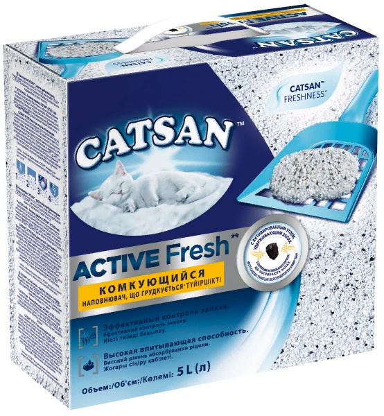 Наполнитель Catsan Active Fresh 5л