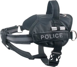 Шлея "Dog Extreme" "Police" N3 черная А 55-75см