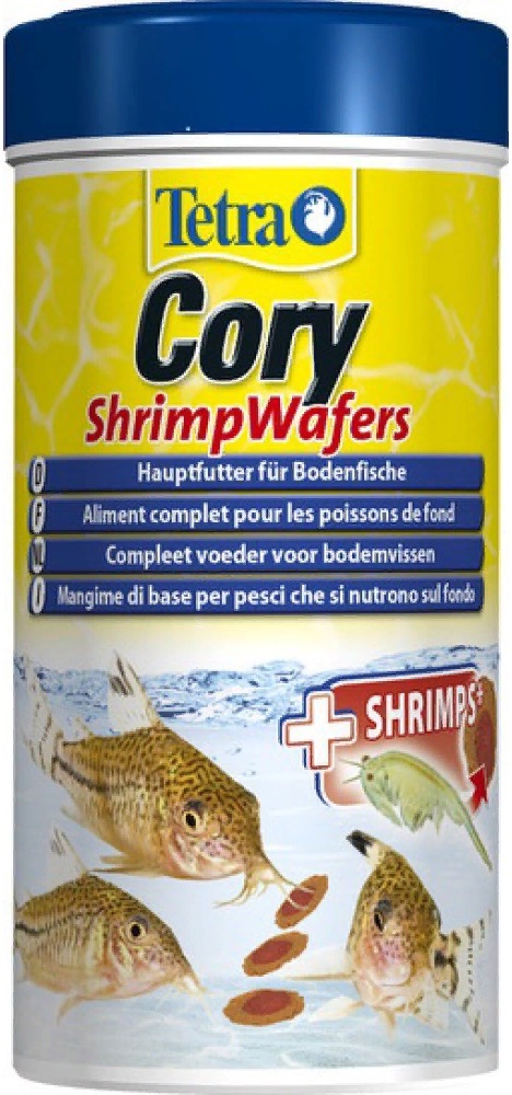 Tetra Cory Shrimp Wafers корм для плекостомусов и коридорасов 250мл