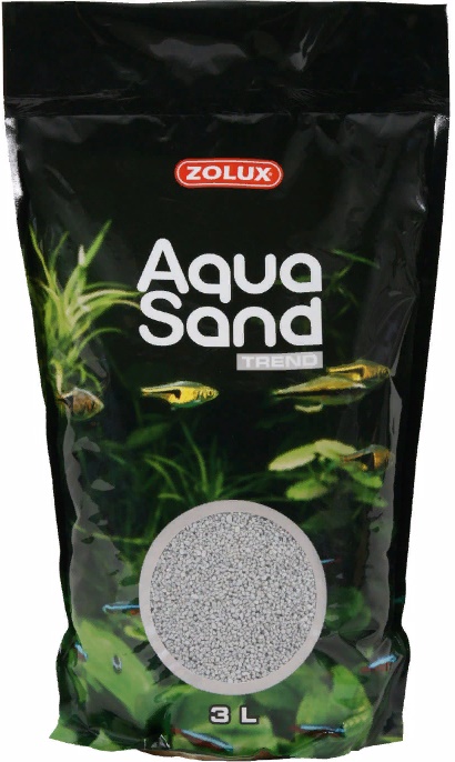 Золюкс Грунт для аквариума Aquasand Flint Grey серый 3л., 4,7кг