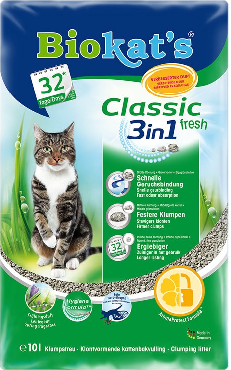 Наполнитель BIOKAT'S Классик Фреш 3в1 10л