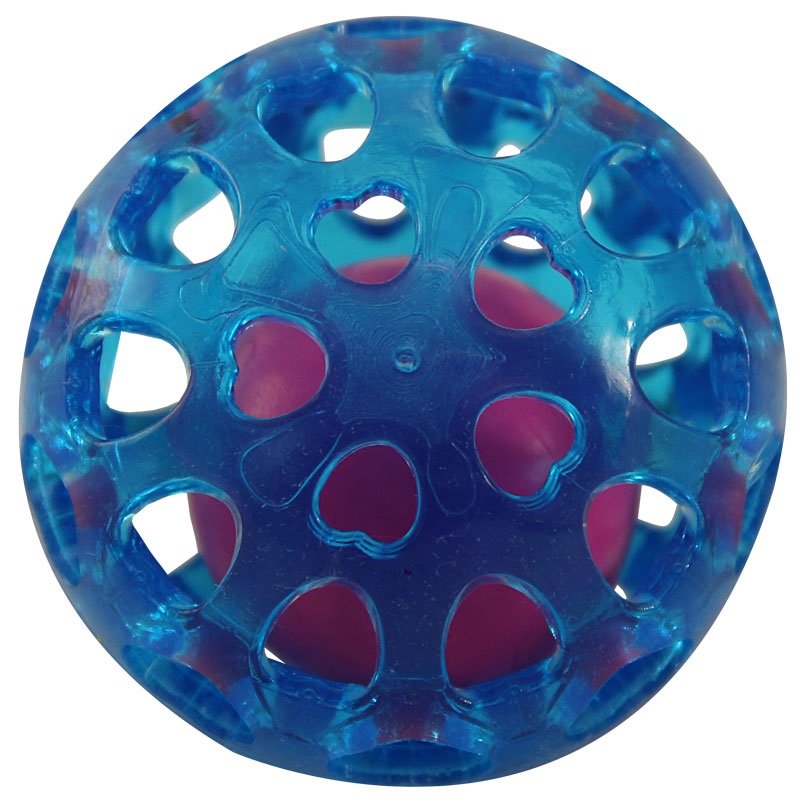 Игрушка для собак из термопласт. резины "Сфера с шариком", d65мм