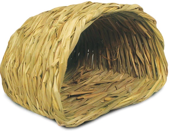 Домик-туннель NATURAL для мелких животных из луговых трав "Норка", 210*190*130мм