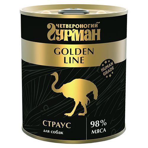 Голден Страус натуральный в желе для собак 340г