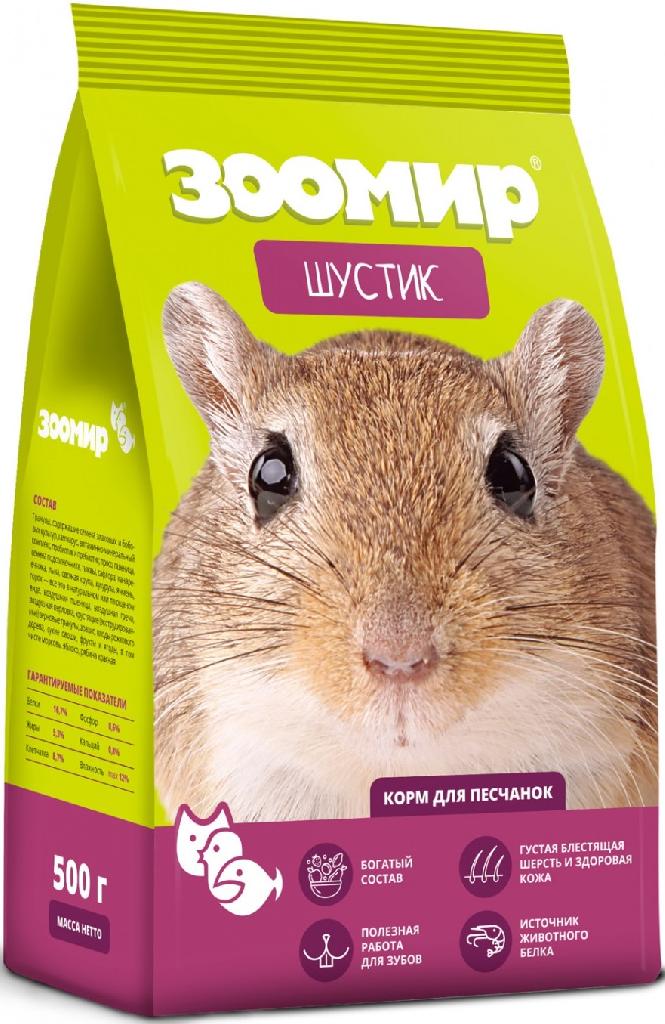 ЗООМИР Шустик корм для песчанок 500г