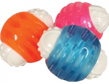 Золюкс Игрушка Мяч Dental комбинированная (термопластич. резина), цвета в ассорт., 8,5 см