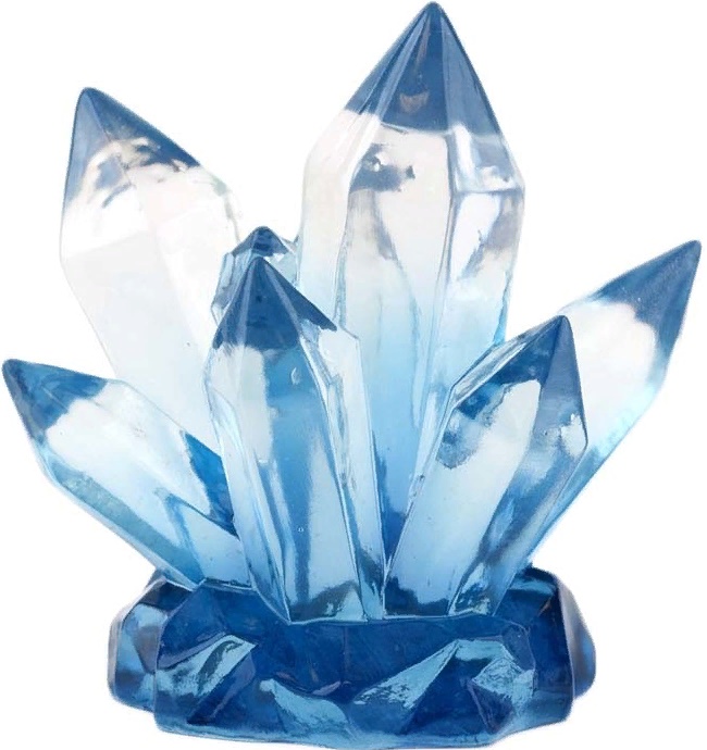 Декорация для аквариума "Голубой кристалл" 9.91*7.11*10.67см