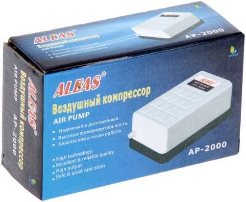 ALEAS Компрессор одноканальный 1,6 л/м белый AP-2000