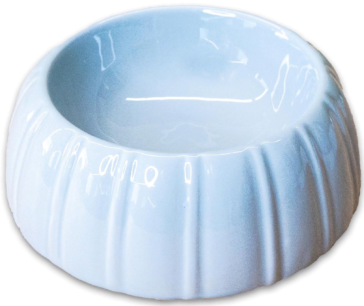 КерамикАрт миска керамическая с полосками серая 300мл